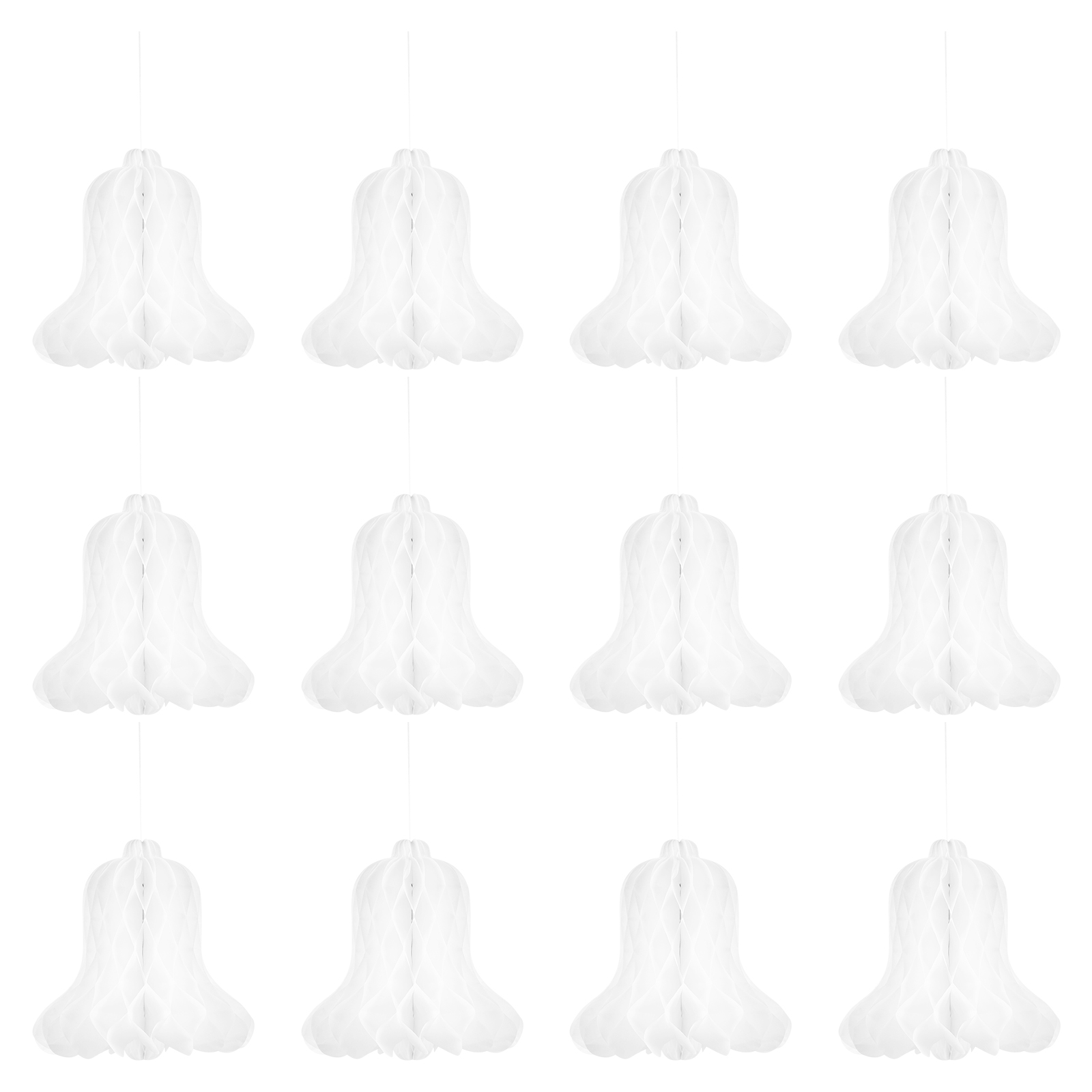 Honeycomb Wedding Bells Hanging Paper Bell Party Decorations Tissue Bridal Supplies Decors Flowers Table Streamer Shower